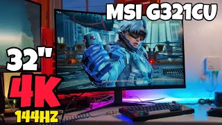 MSI G321CU  32quot 4K 144Hz Gaming Monitor  2 Weeks Later Review [upl. by Ydnas970]