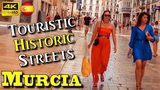 Murcia Spain Plaza Romea to Plaza Circular 4k UHD 60fps walking tour  COME WITH ME [upl. by Eyma244]