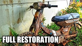 FULL RESTORATION YAMAHA V80 1980  Restored Old Two Stroke Motorcycle  TimeLapse [upl. by Ulberto]