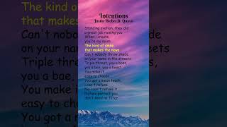 Justin Bieber ft Quavo  Intentions Lyrics shorts [upl. by Sivia978]