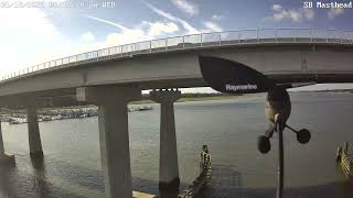 McTeer Bridge  Beaufort SC ICW mile marker 5396 LOW BRIDGE [upl. by Omrellig844]