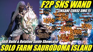 F2P SNS Wand Solo Farm Saurodoma Island Open Dungeon  Guide amp Build  Tank Healer PVE [upl. by Nellac244]