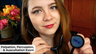 Extra Slow Palpation Percussion amp Auscultation Exam with Sticky Stethoscope 🩺 ASMR Medical RP [upl. by Rufina]