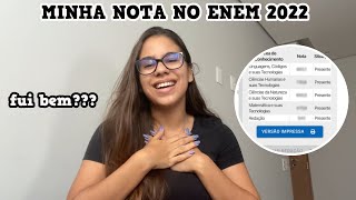 MINHAS NOTAS NO ENEM 2022 [upl. by Brenk478]