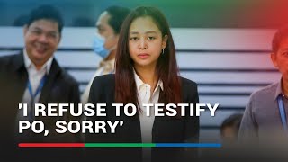 Cassandra Ong slapped with contempt order for refusing to answer House panel  ABSCBN News [upl. by Noelc]