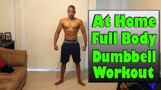 Fat Burning Full Body Workout With Dumbbells [upl. by Soigroeg]