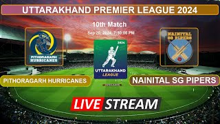 🔴UPL T20 Live  Pithoragarh Hurricanes vs Nainital SG Pipers Live Cricket Score amp Commentary [upl. by Eissim]