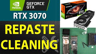 How to Repaste and Clean an RTX 3070 GIGABYTE Video Card  Step by Step [upl. by Netsrijk]