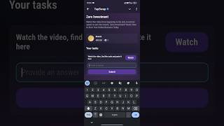 Zero investment tapswap code  tapswap code zero investment tapswap crypto code airdrop video [upl. by Layla]