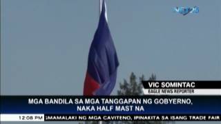 Philippine flags at halfmast in all gov’t offices to honor fallen troops in Marawi [upl. by Yrred718]