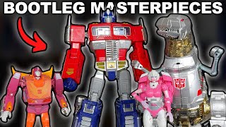 BOOTLEG TRANSFORMERS  G1 Masterpiece KnockOffs [upl. by Nawtna]