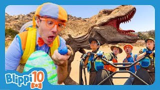 Blippis Top 10 Moments with Dinosaurs  Blippis Top 10  Educational Videos for Kids [upl. by Eisle875]