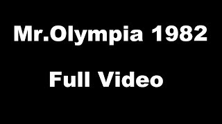 MrOlympia 1982 Full Video [upl. by Nymzaj]