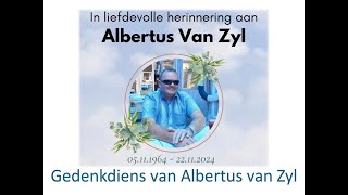 NG Kerk Vredendal  Gedenkdiens van Albertus van Zyl [upl. by Waller]