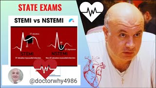 STEMI vs nonSTEMI How to Answer Exam Question [upl. by Nawtna466]