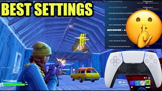 BEST Updated Controller Settings  Sensitivity For Fortnite Chapter 2 PS4PS5XBOX [upl. by Niad726]