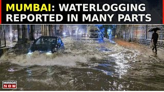 Heavy Rainfall In Mumbai  Local Train Services Hit On Section Linking Thane After Heavy Rain [upl. by Hildagard]