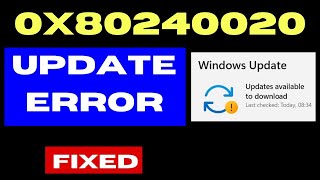 Windows update error code 0x80240020 on Windows 11  10 Fixed [upl. by Ingamar]