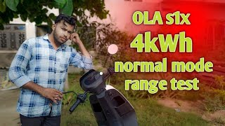 ola s1x normal Mod real life range test  किया ये 140 km चलेगा [upl. by Euqinaj844]