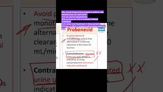 GOUTQuestion10 Probenecid and elevated urine uric acid levels [upl. by Adall]