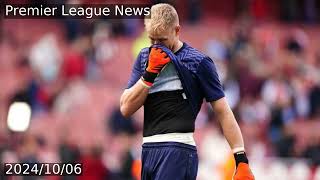 Aaron Ramsdale in tears on Arsenal pitch after goalkeeper made first return to Emirates [upl. by Jehius174]