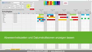 plasticzulu Schichtplan Dienstplan erstellen [upl. by Jemimah7]