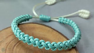 DIY Macrame Friendship Bracelet  Macrame Bracelet Tutorial [upl. by Kendry]