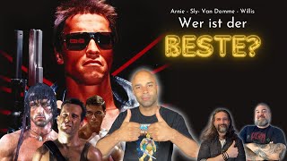 Arnold Schwarzenegger vs Van Damme Stallone und Willis  Wer hat die besten 3 Filme [upl. by Mossolb]