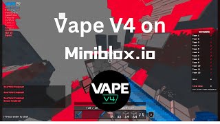 Vape V4 for Miniblox the realest Minecraft [upl. by Kristie]