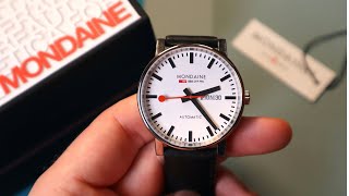 A Look At The Iconic Swiss Railway Watch  Mondaine Evo AUTOMATIC Review [upl. by Linnell546]