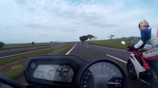 TOP SPEED XJ6 N 77cv Remapeada x CBR 600F 102cv [upl. by Nomit623]