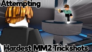 Attempting the HARDEST Murder Mystery 2 Trickshots [upl. by Fianna]