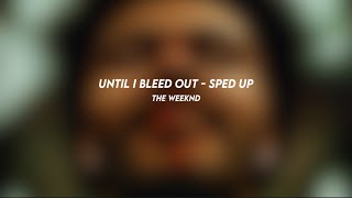 until i bleed out the weeknd sped up [upl. by Gudrin60]