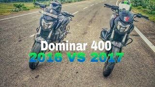 Dominar 400 2016 vs Dominar 400 2017 RACE [upl. by Eohce344]