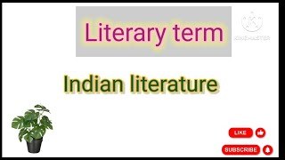 Indian literature literary term studyकरो motivation puuniversity pu [upl. by Yand71]