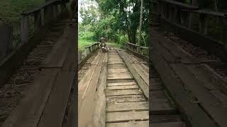 Wood bridge in our baranggay bridge woodbridge [upl. by Vidovik353]