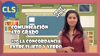 20 Concordancia entre sujeto y verbo Comunicación​ 4° [upl. by Edlyn]