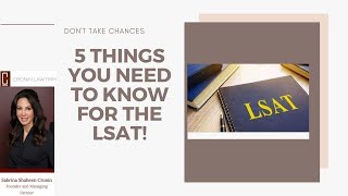 5 Things You Need to Know for the LSAT [upl. by Ellenahc]