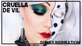 CRUELLA Ft DALMATIEN  TUTORIEL MAQUILLAGE FACILE HALLOWEEN DISNEY [upl. by Zavala482]