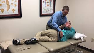 Sidelying lumbar manipulation  flexion bias [upl. by Brewer717]