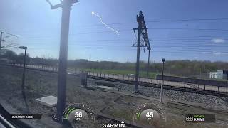 140mph Class 395 Javelin highspeed train Journey  Ebbsfleet to Ashford [upl. by Chlo]