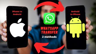 Tranfer Whatsapp from Android to iPhone with amp without Computer  MobileTrans amp Wutsapper [upl. by Krutz]