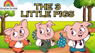 Three Little Pigs Story  Fairytale read aloud in English [upl. by Drhcir]