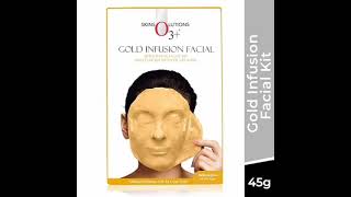 O3 Gold Infusion Facial Brightening Facial Kit with Peel off Mask facial skincare beauty shorts [upl. by Enohpesrep]