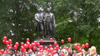 99 Red Balloons in German Cultural Garden in Cleveland [upl. by Leeban]