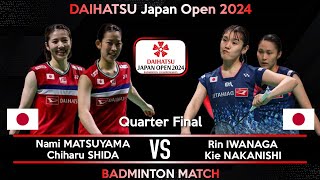 ⚪LIVE SCORE  Nami MATSUYAMA Chiharu SHIDA vs Rin IWANAGA Kie NAKANISHI  Japan Open 2024 [upl. by Keeryt]