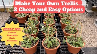 Make Your Own Container Trellis for Flowers and Plants Ridiculously Easy and Cheap [upl. by Timothea]