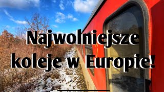 Najwolniejsze koleje w EUROPIE [upl. by Eiramit992]