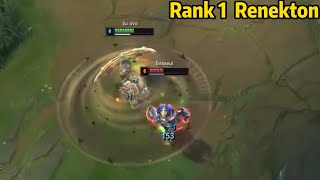 Rank 1 Renekton His Renekton is Just TOO STRONG [upl. by Kinemod]