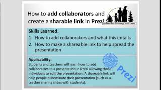 How to add collaborators and make a shareable link in Prezi [upl. by Margarethe882]